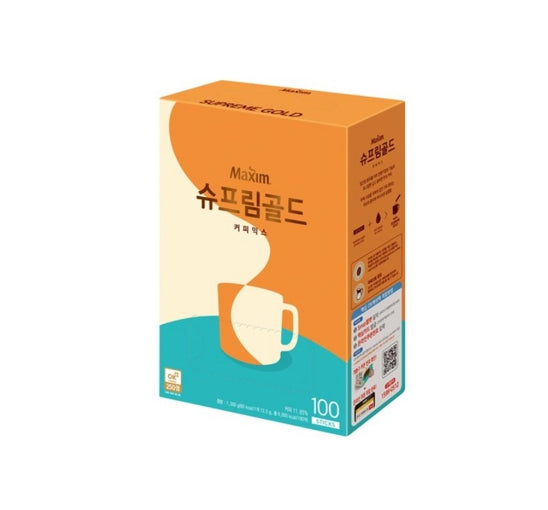 Maxim Supreme Gold Coffee Mix 100 Sticks from Korea by Maxim