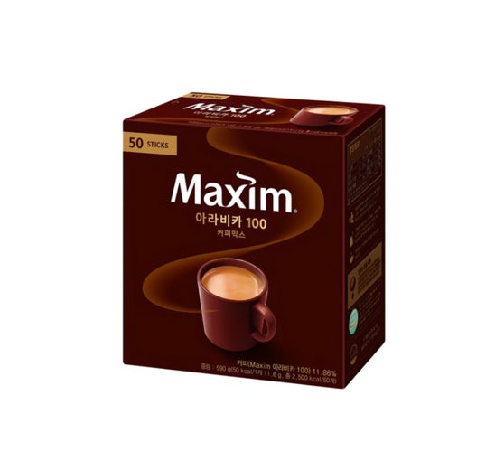 Maxim Arabica 100 Coffee Mix 50 Sticks from Korea by Maxim