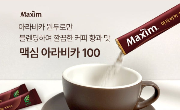 Maxim Arabica 100 Coffee Mix 50 Sticks from Korea by Maxim
