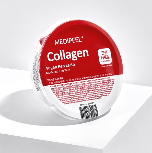4 X MEDI-PEEL Collagen Vegan Red Lacto Modeling Cup Pack 28g (1 serving) from Korea by MEDI-PEEL