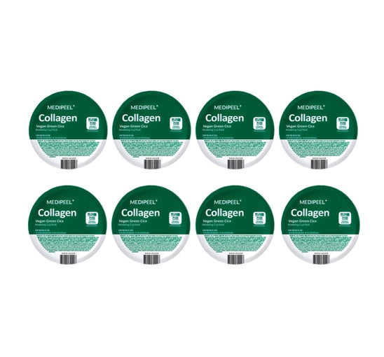 8 X MEDI-PEEL Collagen Vegan Green Cica Modeling Cup Pack 28g (1 serving) from Korea by MEDI-PEEL
