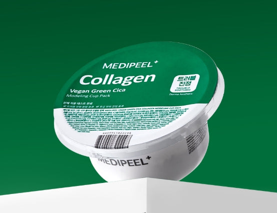 4 X MEDI-PEEL Collagen Vegan Green Cica Modeling Cup Pack 28g (1 serving) from Korea by MEDI-PEEL