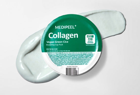 4 X MEDI-PEEL Collagen Vegan Green Cica Modeling Cup Pack 28g (1 serving) from Korea by MEDI-PEEL
