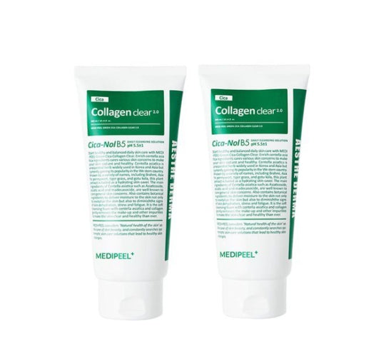 2 X MEDI-PEEL Green Cica Collagen Clear Gel Cleanse 2.0 300ml from Korea by MEDI-PEEL