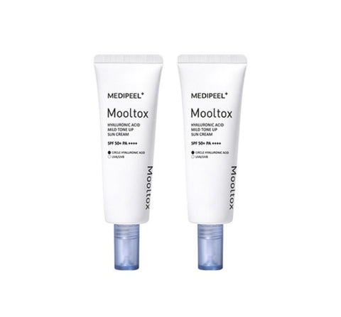 2 X MEDI-PEEL Hyaluronic Acid Mooltox Mild Tone Up Sun Cream SPF 50+ PA++++ 50g from Korea by MEDI-PEEL