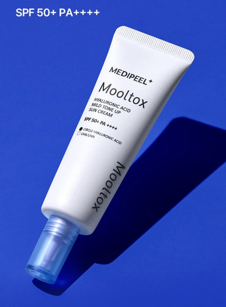 MEDI-PEEL Hyaluronic Acid Mooltox Mild Tone Up Sun Cream SPF 50+ PA++++ 50g from Korea by MEDI-PEEL