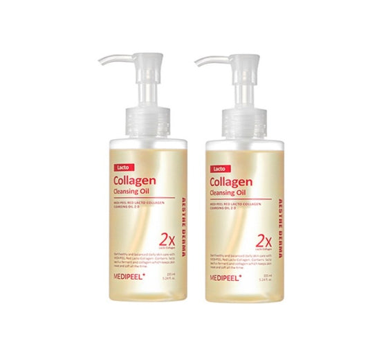 2 X MEDIPEEL Red Lacto Collagen Cleansing Oil 2.0 155ml from Korea by MEDI-PEEL