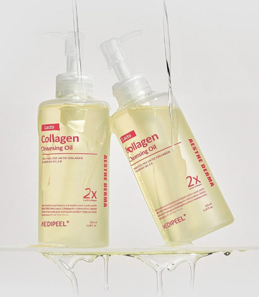2 X MEDIPEEL Red Lacto Collagen Cleansing Oil 2.0 155ml from Korea by MEDI-PEEL