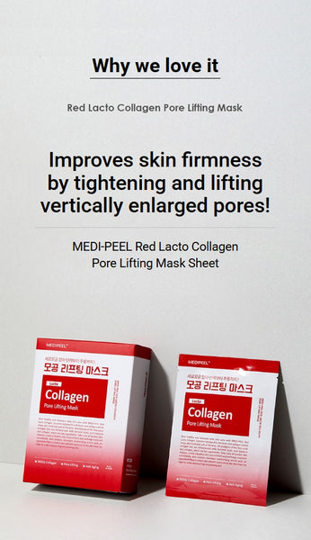 MEDI-PEEL Red Lacto Collagen Pore Lifting Mask Sheet 10sheets from Korea by MEDI-PEEL