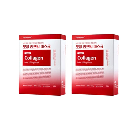 2 X MEDI-PEEL Red Lacto Collagen Pore Lifting Mask Sheet 10sheets from Korea by MEDI-PEEL