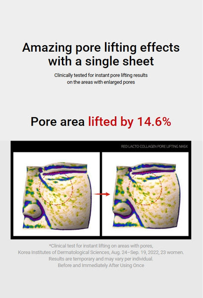 MEDI-PEEL Red Lacto Collagen Pore Lifting Mask Sheet 10sheets from Korea by MEDI-PEEL