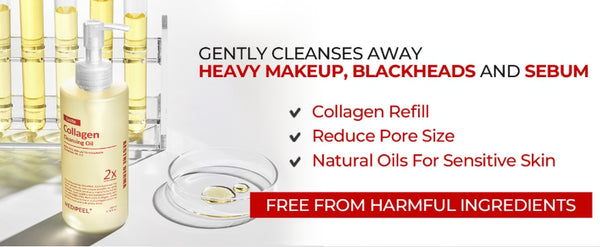 MEDIPEEL Red Lacto Collagen Cleansing Oil 2.0 155ml + Foam Cleanser 300ml from Korea by MEDI-PEEL