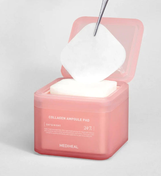 2 x MEDIHEAL Collagen Ampoule Pad 100 Pads from Korea