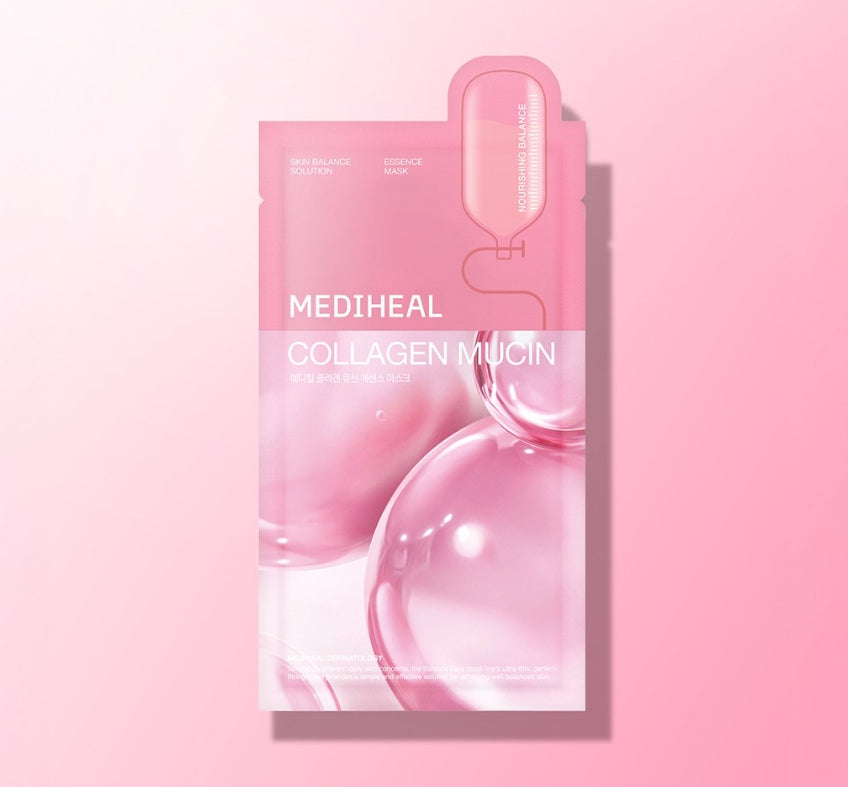 15 x MEDIHEAL Collagen Mucin Sheet Mask 20ml from Korea