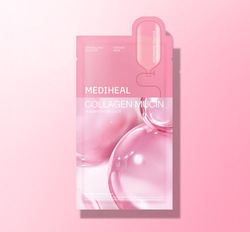 15 x MEDIHEAL Collagen Mucin Sheet Mask 20ml from Korea