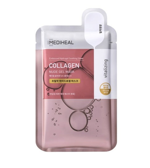 10 x MEDIHEAL Collagen Nude Gel Mask from Korea