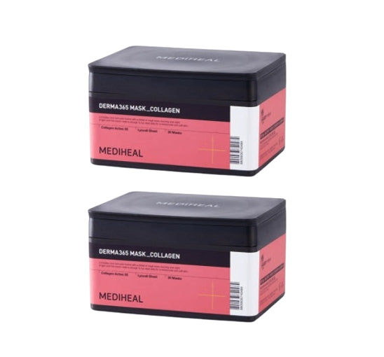 2 x MEDIHEAL Derma 365 Mask Collagen 30 Masks from Korea