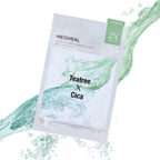 20 x MEDIHEAL Derma Synergy Wrapping Mask - Calming (Teatree x Cica) from Korea