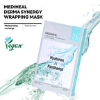 20 x MEDIHEAL Derma Synergy Wrapping Mask - Moisture (Hyaluron x Panthenol) from Korea