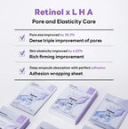 10 x MEDIHEAL Derma Synergy Wrapping Mask - Pore (Retinol x LHA) from Korea