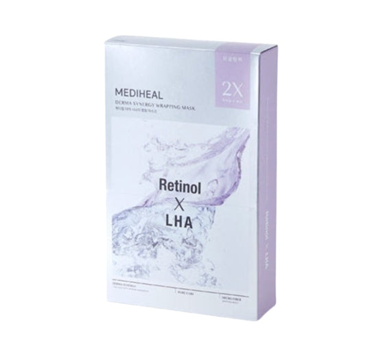 10 x MEDIHEAL Derma Synergy Wrapping Mask - Pore (Retinol x LHA) from Korea