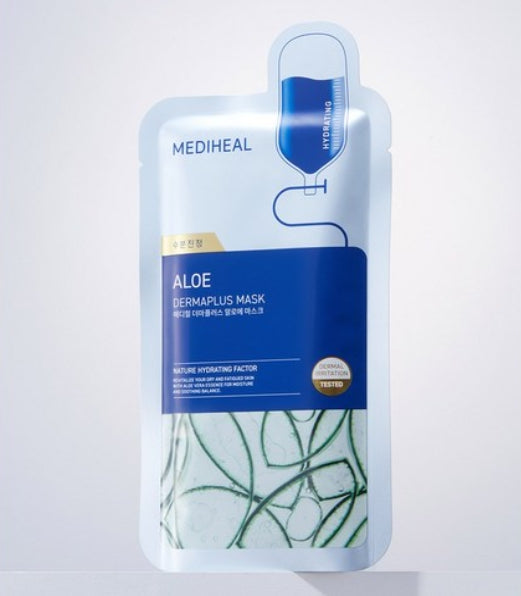 10 x MEDIHEAL Dermaplus Aloe Mask from Korea