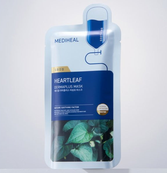 20 x MEDIHEAL Dermaplus Heartleaf Mask from Korea