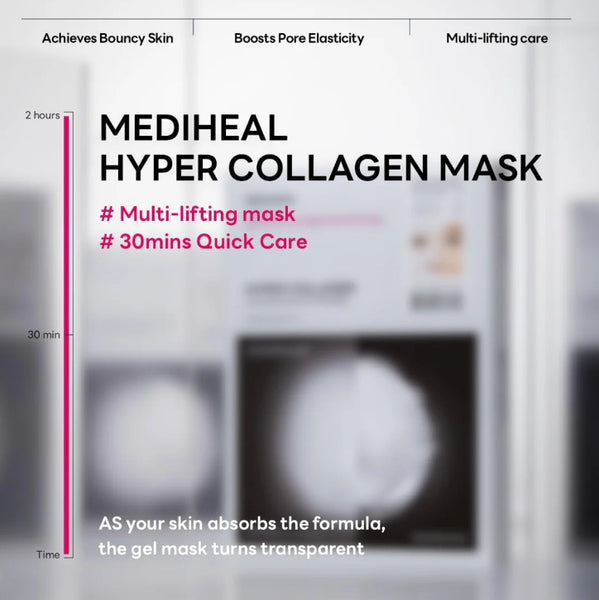 10 x MEDIHEAL Hyper Collagen Mask from Korea