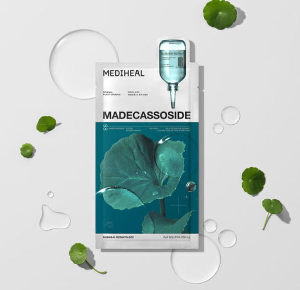 30 x MEDIHEAL Madecassoside Essential Mask Blemish Repair from Korea