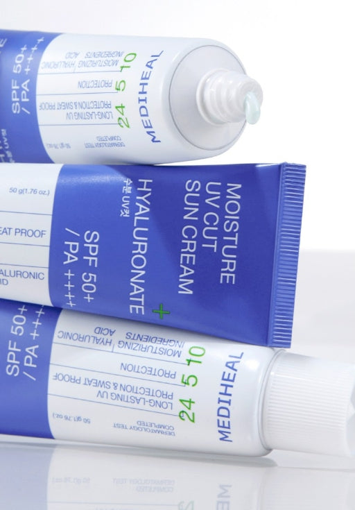 MEDIHEAL Moisture UV Cut Sun Cream 50g SPF50+ PA++++ from Korea