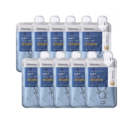 10 x MEDIHEAL N.M.F Nude Gel Mask from Korea