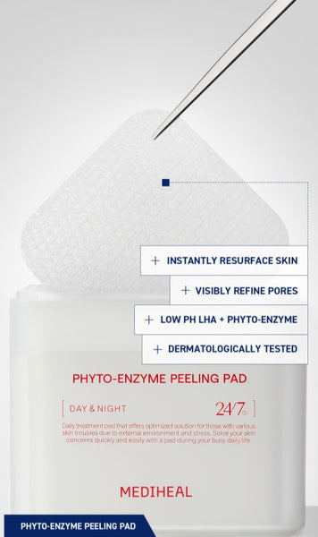 2 x MEDIHEAL Phyto-Enzyme Peeling Pad 90 Pads from Korea