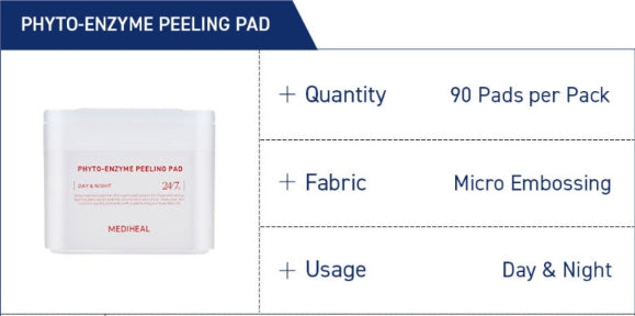 2 x MEDIHEAL Phyto-Enzyme Peeling Pad 90 Pads from Korea