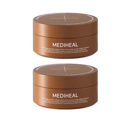 2 x MEDIHEAL Retinol Collagen Eye Ampoule Patch 60 Patches from Korea