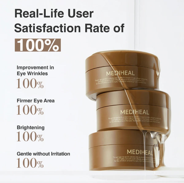 MEDIHEAL Retinol Collagen Eye Ampoule Patch 60 Patches from Korea