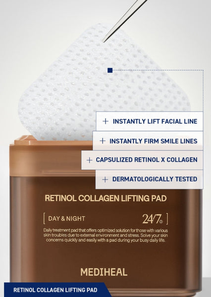 כרית לחות מרגיעה גזר MEDIHEAL 250 מ"ל (60 רפידות)