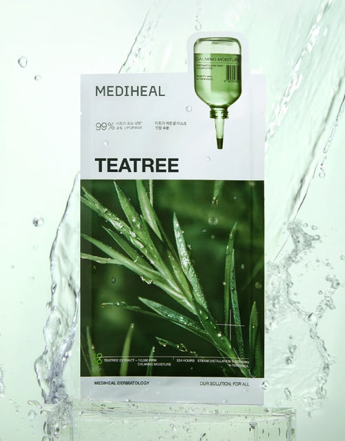 10 x MEDIHEAL Teatree Calming Moisture Essential Mask from Korea