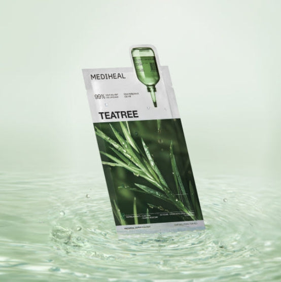 30 x MEDIHEAL Teatree Calming Moisture Essential Mask from Korea