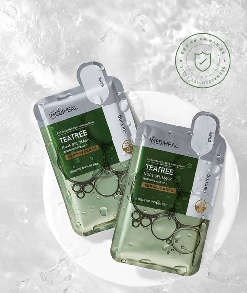 10 x MEDIHEAL Teatree Nude Gel Mask from Korea