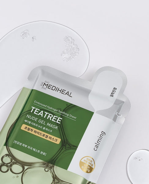 10 x MEDIHEAL Teatree Nude Gel Mask from Korea