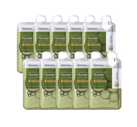 10 x MEDIHEAL Teatree Nude Gel Mask from Korea