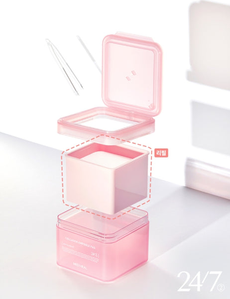 MEDIHEAL Collagen Ampoule Pad 100 Pads + Refill 100 Pads from Korea