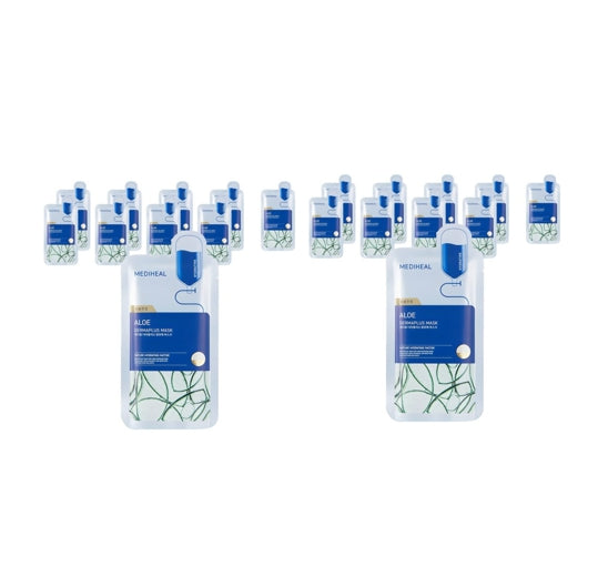20 x MEDIHEAL Dermaplus Aloe Mask from Korea