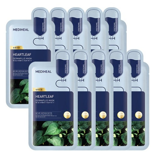 MEDIHEAL Dermaplus Heartleaf Mask 10 Sheets by MEDIHEAL