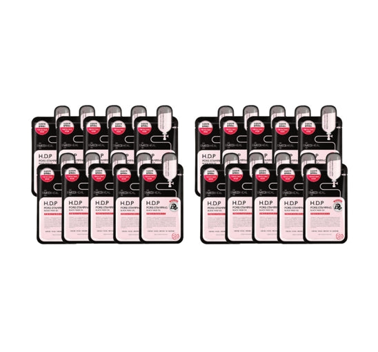 20 x MEDIHEAL H.D.P Pore-Stamping Black Mask EX from Korea