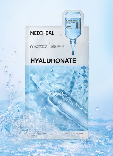 10 x MEDIHEAL Hyaluronate Essential Mask Ultra Hydration from Korea