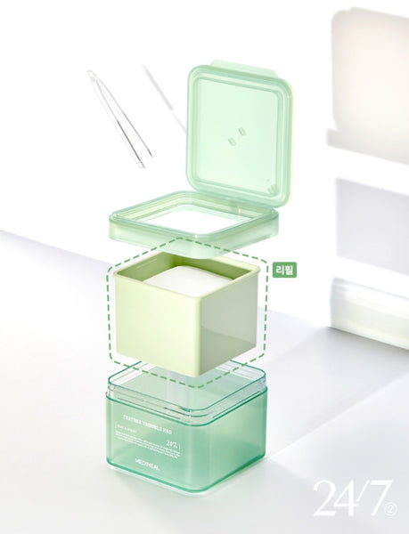 MEDIHEAL Teatree Trouble Pad 100 Pads + Refill 100 Pads from Korea