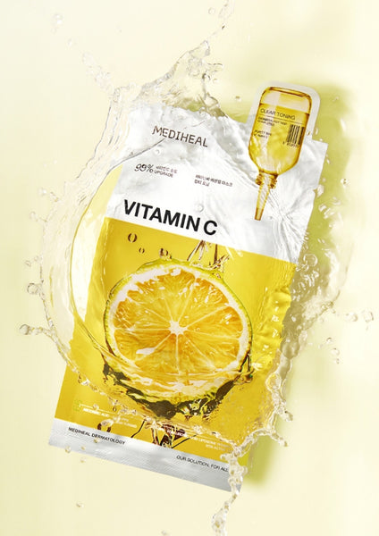 10 x MEDIHEAL Vitamin C Clear Toning Essential Mask from Korea