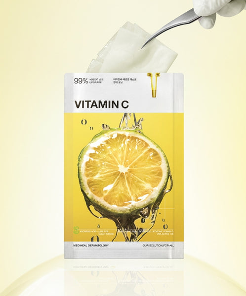 10 x MEDIHEAL Vitamin C Clear Toning Essential Mask from Korea