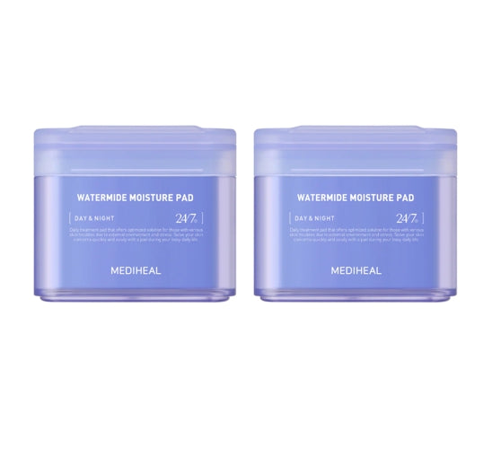 2 x MEDIHEAL Watermide Moisture Pad 100 Pads from Korea